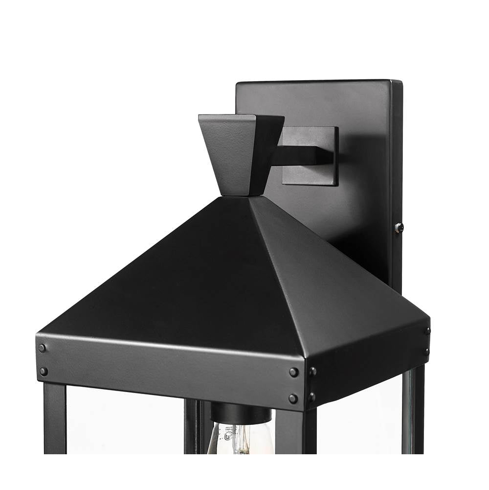 Millennium Lighting 22921-PBK Powder Coated Black Yates 21.75'' High 1-light Outdoor Wall Sconce - Painted Black Image 5