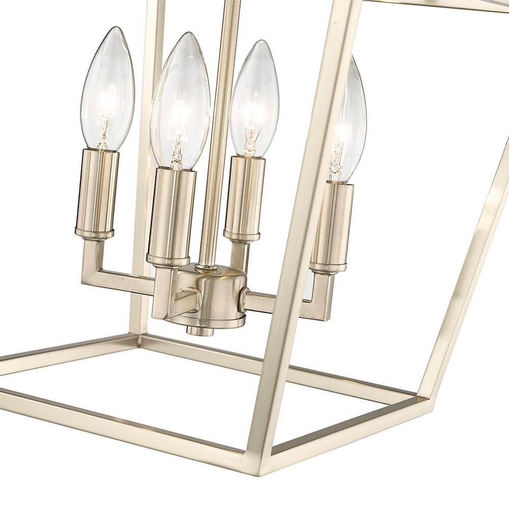 Millennium Lighting 3334-MG Modern Gold Semi-flush Ceiling Mount Image 3