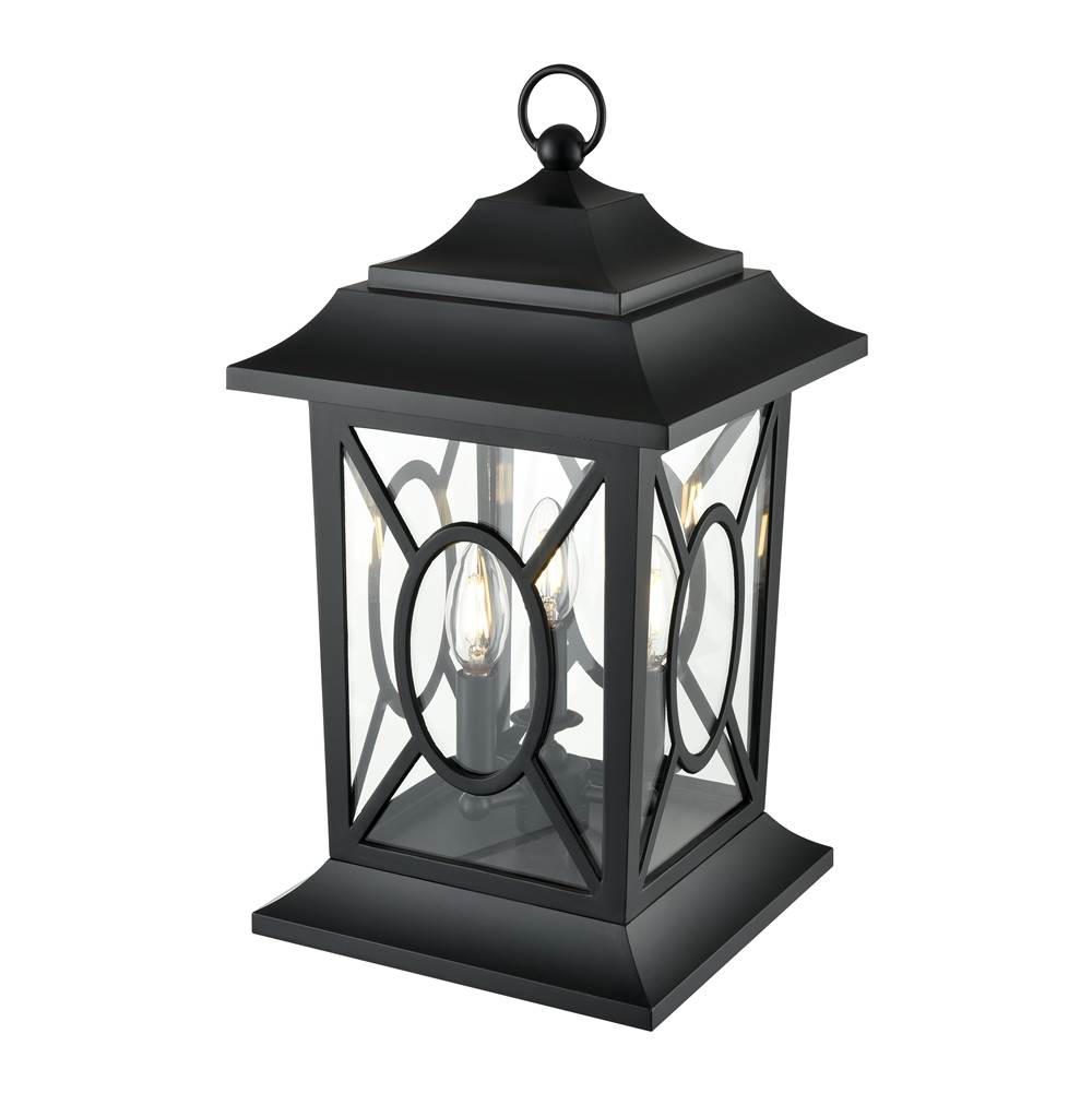 Millennium Lighting 85105-PBK Powder Coated Black Outdoor Post Lantern Image 4