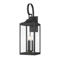 Millennium Lighting 402203-PBK Powder Coated Black Halston 28'' High 3-light Outdoor Lantern Image 1
