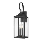 Millennium Lighting 402203-PBK Powder Coated Black Halston 28'' High 3-light Outdoor Lantern Image 1