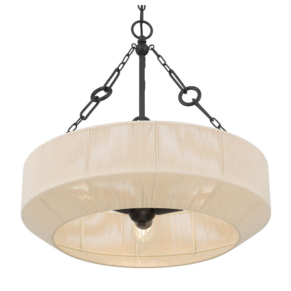 Millennium Lighting 206103-MB Matte Black Tresselle 20'' Wide 3-light Pendant Image 7