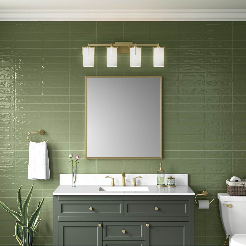 Millennium Lighting 65004-VB Vintage Brass Froselle 30.5'' Wide 4-light Vanity Image 4