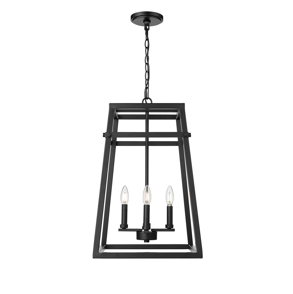 Millennium Lighting Tellsa 15'' Wide 4-light Pendant - Matte Black