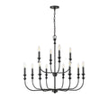 Millennium Lighting 29612-MB Matte Black Chandelier Ceiling Light Image 1