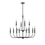 Millennium Lighting 29612-MB Matte Black Chandelier Ceiling Light Image 1