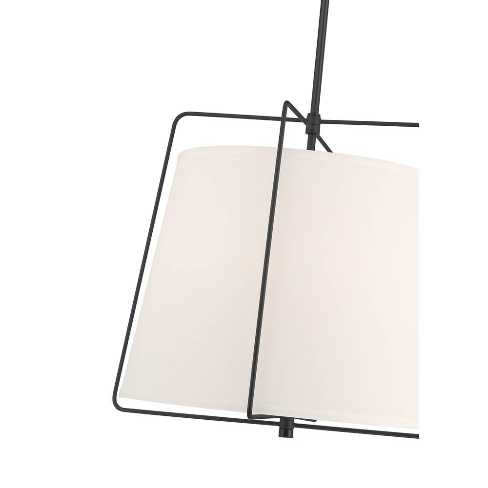Millennium Lighting 919103-MB Matte Black Vellinor 20'' Wide 3-light Pendant Image 5