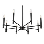 Millennium Lighting 25708-MB Matte Black Skyva 30.25'' Wide 8-light Chandelier - Matte Black Image 6
