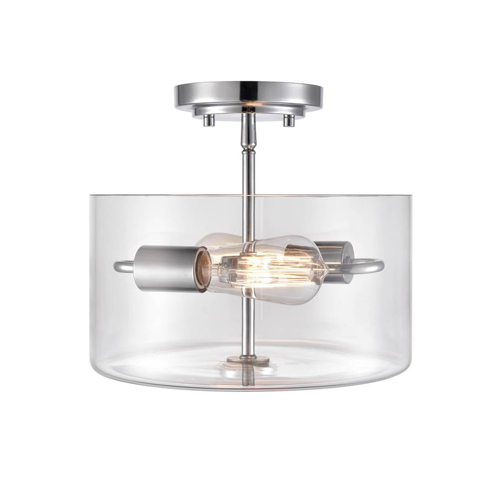 Millennium Lighting 2710-CH Chrome Semi-flush Ceiling Mount Image 2