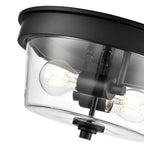 Millennium Lighting 64102-MB Matte Black Strayhan 13'' 2-light Flush Mount - Matte Black Image 3