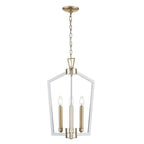 Millennium Lighting 4523-MW/MG Matte White,Modern Gold Pendant Light Image 4