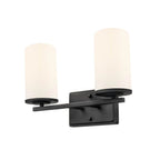 Millennium Lighting 2702WG-MB Matte Black Verlana 14'' 2-light Vanity - Matte Black Image 5