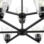 Millennium Lighting 64109-MB Matte Black Strayhan 28.5'' 9-light Chandelier - Matte Black Image 6
