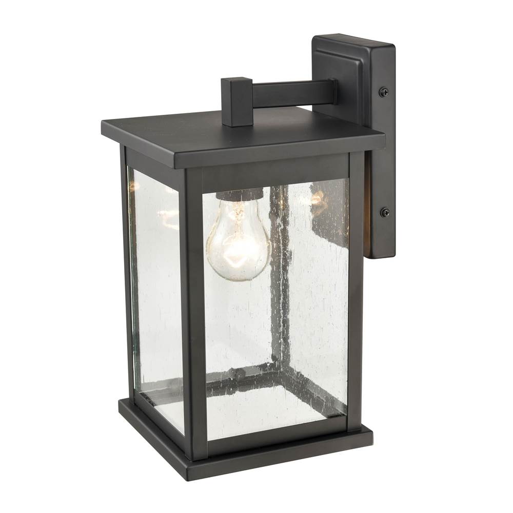 Millennium Lighting 4111-PBK Powder Coat Black Outdoor Wall Sconce Image 1