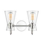 Millennium Lighting 21002-PN Polished Nickel Camellia 13.5'' Wide 2-light Vanity - Polished Nickel Image 5