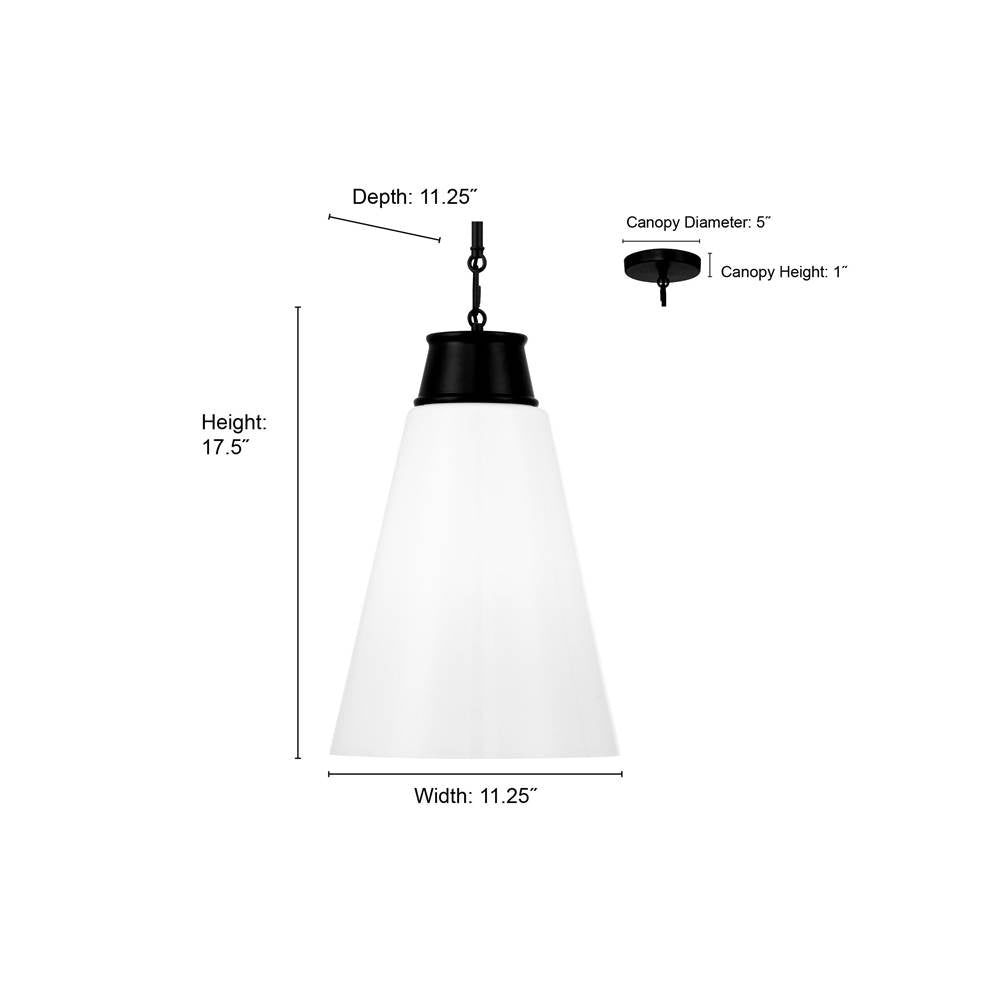 Millennium Lighting 280101-PN Polished Nickel Bellaryn 11.25'' Wide 1-light Pendant Image 2