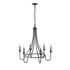 Millennium Lighting 12206-MB Matte Black Chandelier Ceiling Light Image 4