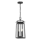 Millennium Lighting 66102-PBK Powder Coated Black Kendrix 7.5'' Wide 2-light Outdoor Hanging Lantern Image 1