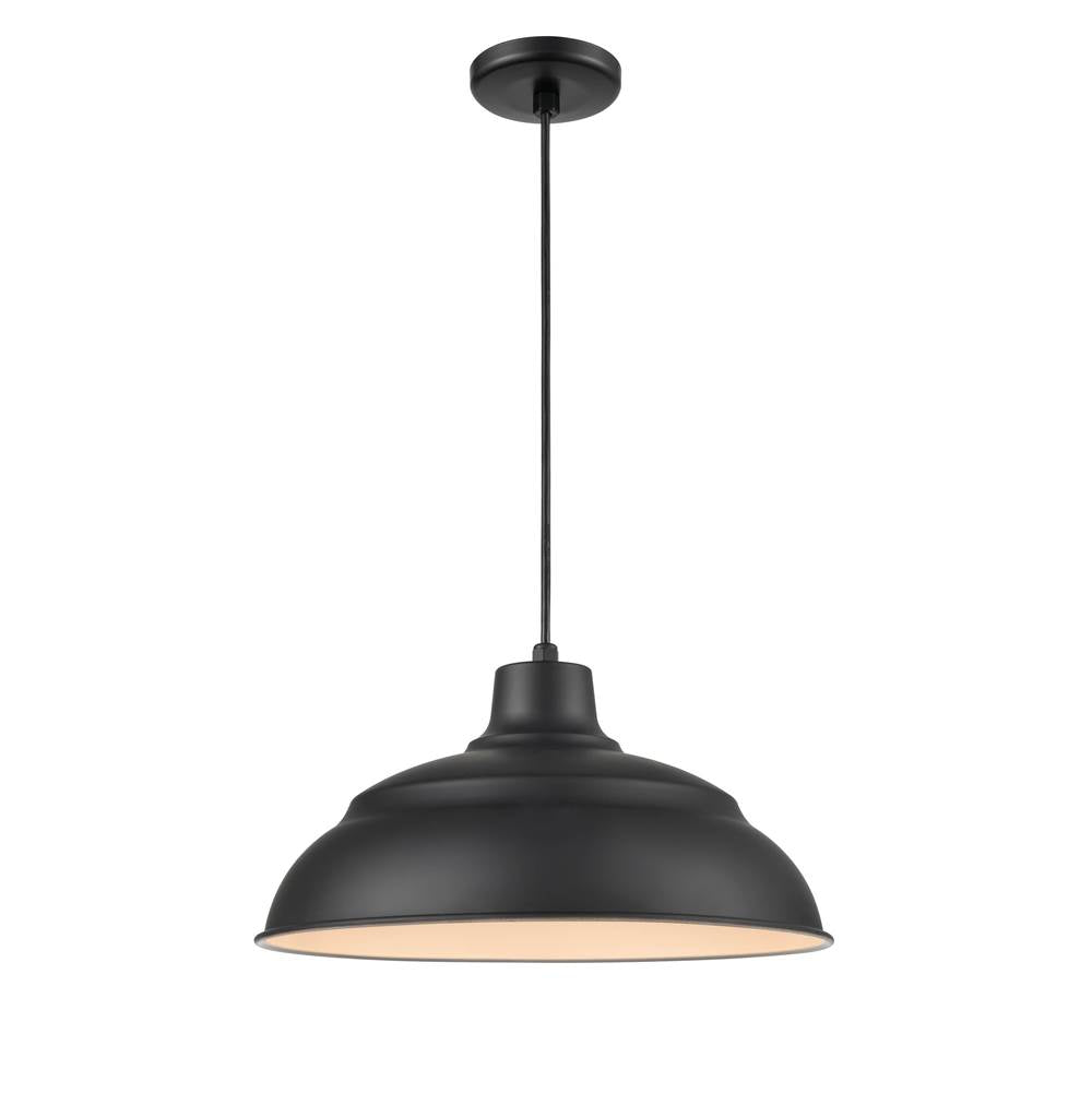 Millennium Lighting LEDRWHC17-SB Satin Black Cord Hung Warehouse Image 3