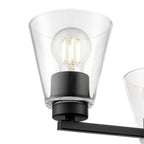 Millennium Lighting 64103-MB Matte Black Strayhan 18'' 3-light Chandelier - Matte Black Image 5