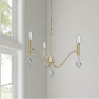 Millennium Lighting 205103-AGSI  Aureline 17.25'' Wide 3-light Chandelier Image 4