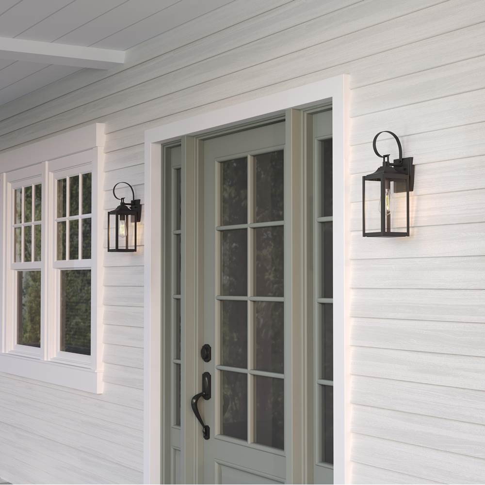 Millennium Lighting 402001-PBK Powder Coated Black Halston 16.75'' High 1-light Outdoor Lantern Image 4