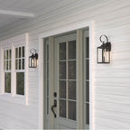 Millennium Lighting 402001-PBK Powder Coated Black Halston 16.75'' High 1-light Outdoor Lantern Image 4