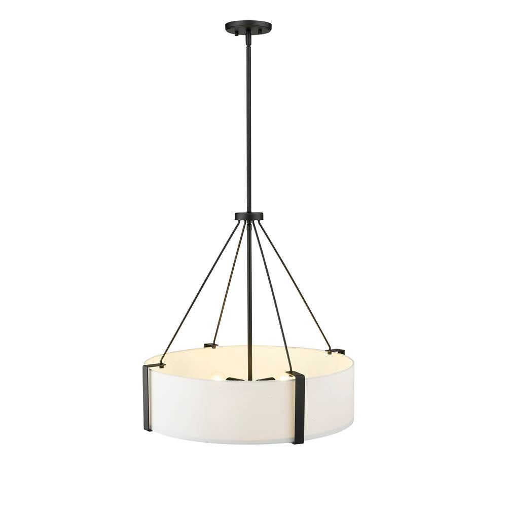 Millennium Lighting 28203-MB/WH Matte Black,White Pendant Light Image 5