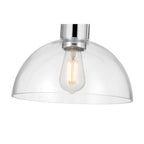 Millennium Lighting 6021-CH Chrome Knightsdale 10'' Wide 1-light Semi-flush Mount Image 5