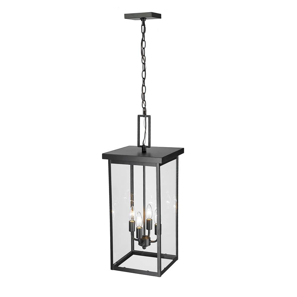 Millennium Lighting 42605-PBK Powder Coated Black Outdoor Hanging Lantern Image 4