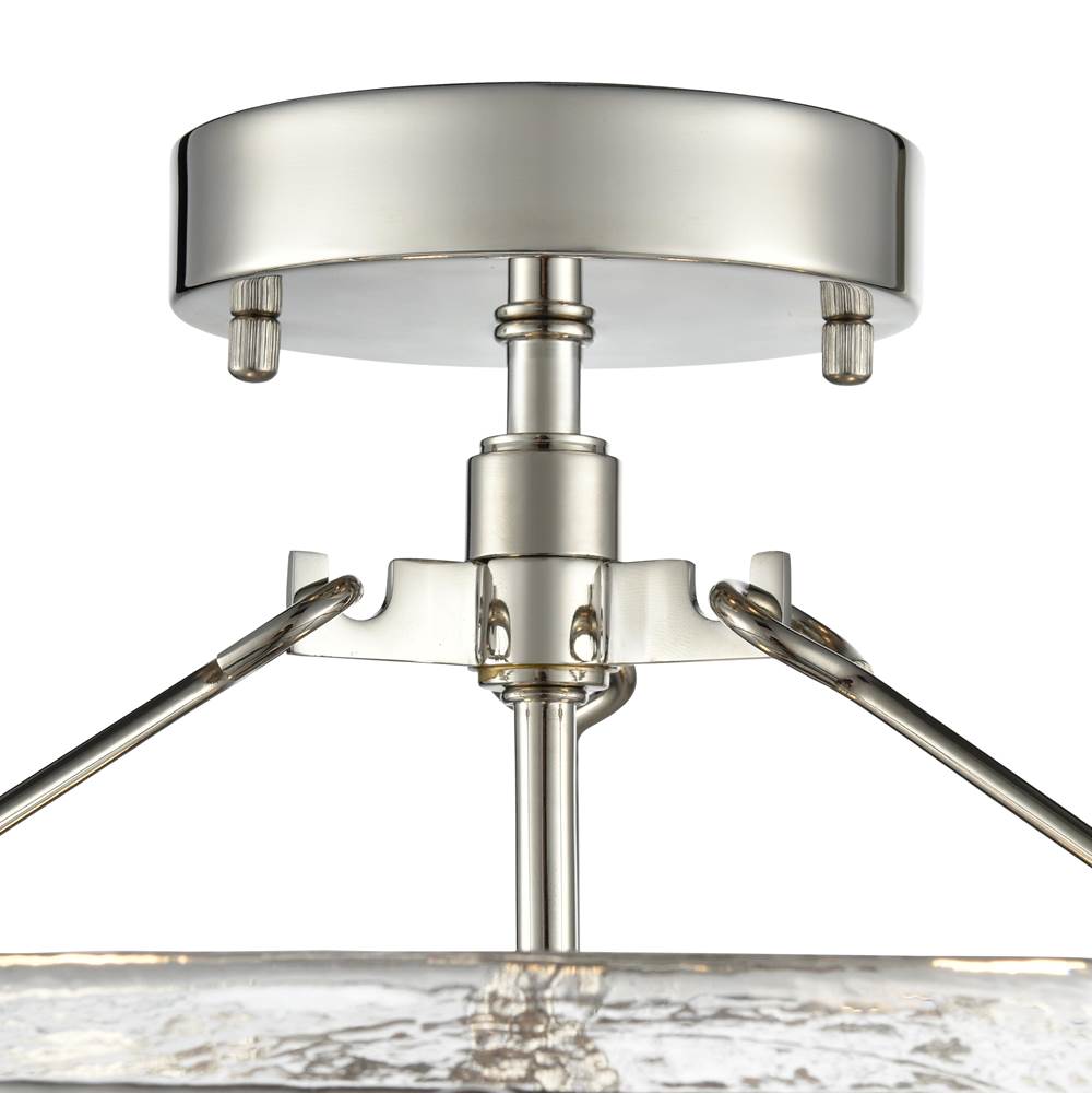 Millennium Lighting 47002-PN Polished Nickel Bennetti 14.5'' Wide 2-light Semi Flush - Polished Nickel Image 3