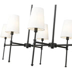 Millennium Lighting 16506-MB Matte Black Adorra 48'' Wide 6-light Chandelier - Matte Black Image 5
