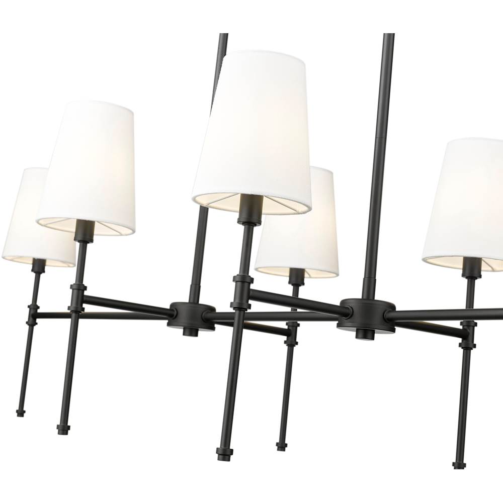 Millennium Lighting 16506-MB Matte Black Adorra 48'' Wide 6-light Chandelier - Matte Black Image 5