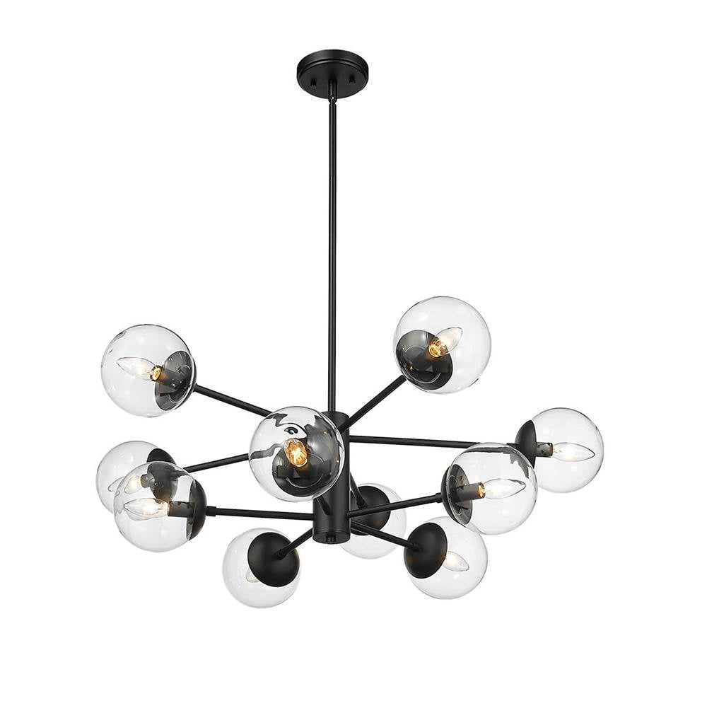 Millennium Lighting 8150-MB Matte Black Chandelier Ceiling Light Image 3
