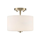 Millennium Lighting Verlana 22'' 2-light Semi-flush Mount - Brushed Nickel