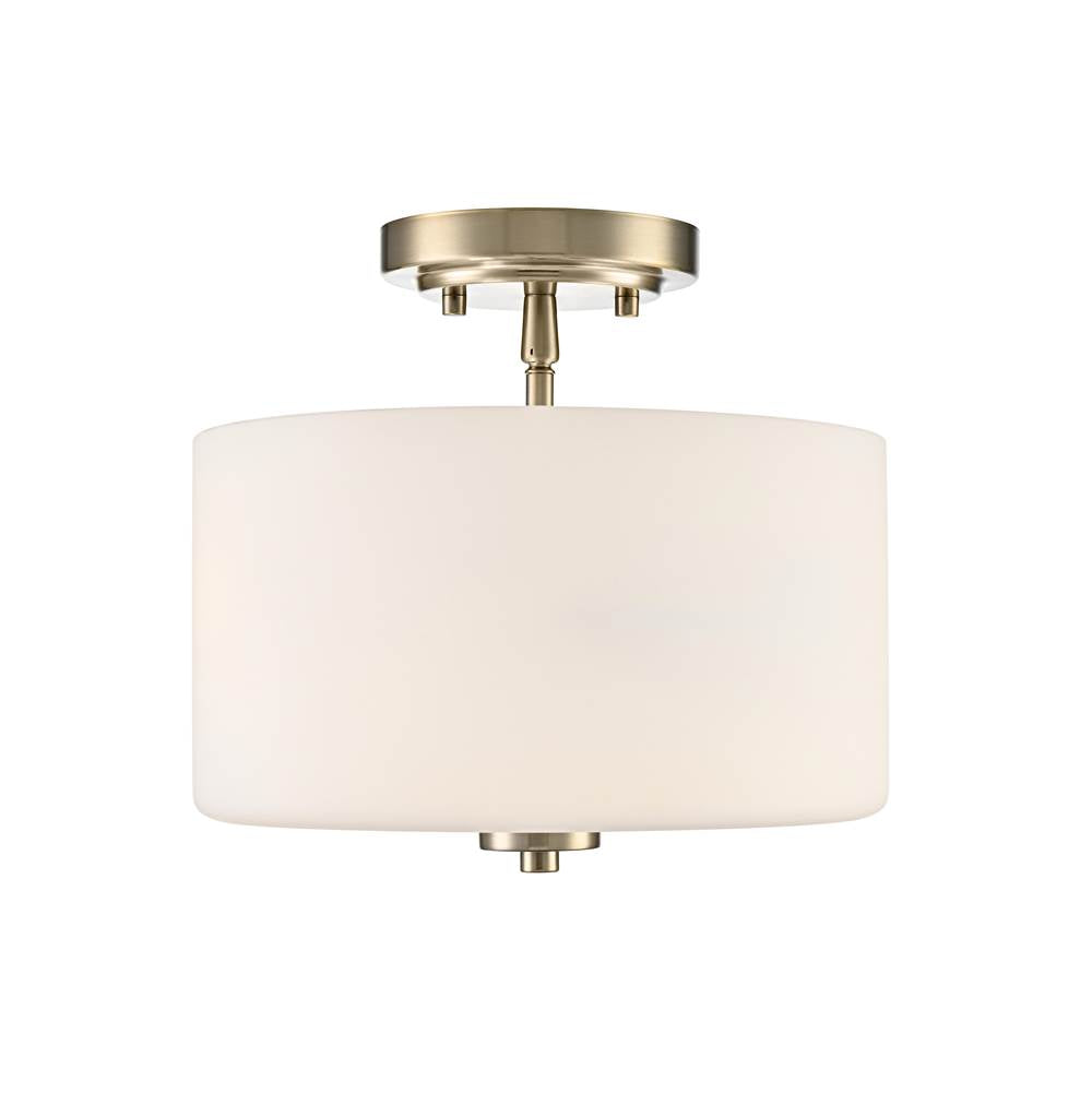 Millennium Lighting Verlana 22'' 2-light Semi-flush Mount - Brushed Nickel