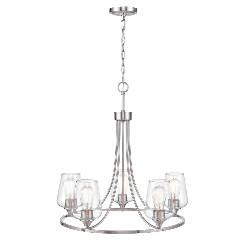 Millennium Lighting 9725-BN Brushed Nickel Chandelier Ceiling Light Image 3