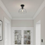 Millennium Lighting 6021-MB Matte Black Knightsdale 10'' Wide 1-light Semi-flush Mount Image 4