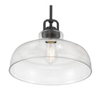Millennium Lighting 98101-MB Matte Black Clarien  14'' Wide 1-light Pendant Image 7