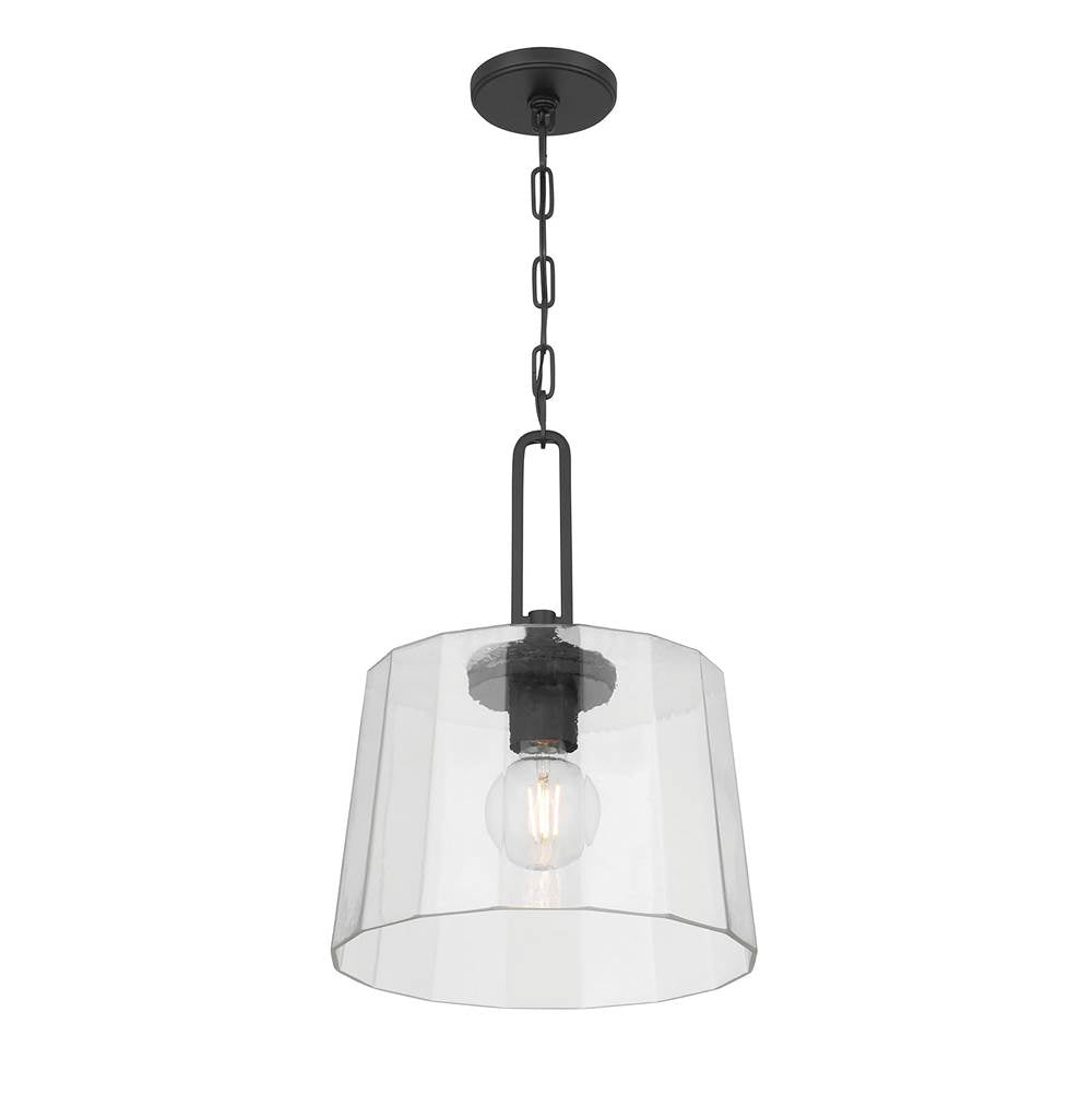 Millennium Lighting 250101-MB Matte Black Diamara 13.75'' Wide 1-light Pendant Image 1