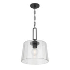 Millennium Lighting 250101-MB Matte Black Diamara 13.75'' Wide 1-light Pendant Image 1