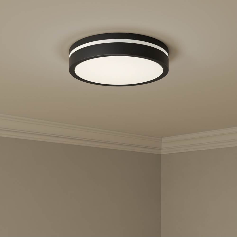 Millennium Lighting 401001-MB Matte Black Soltra 13'' Wide Led Flush Mount Image 3