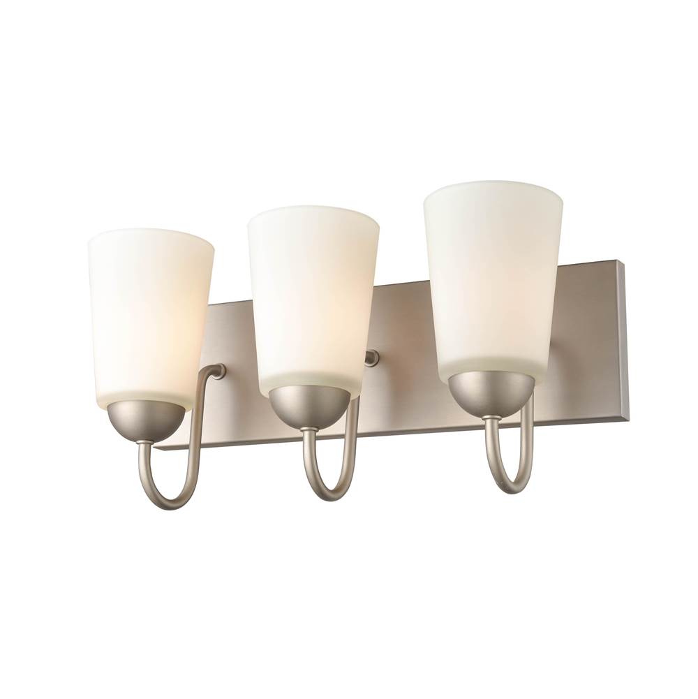 Millennium Lighting 9813-SN Satin Nickel 3 Light Vanity Image 4
