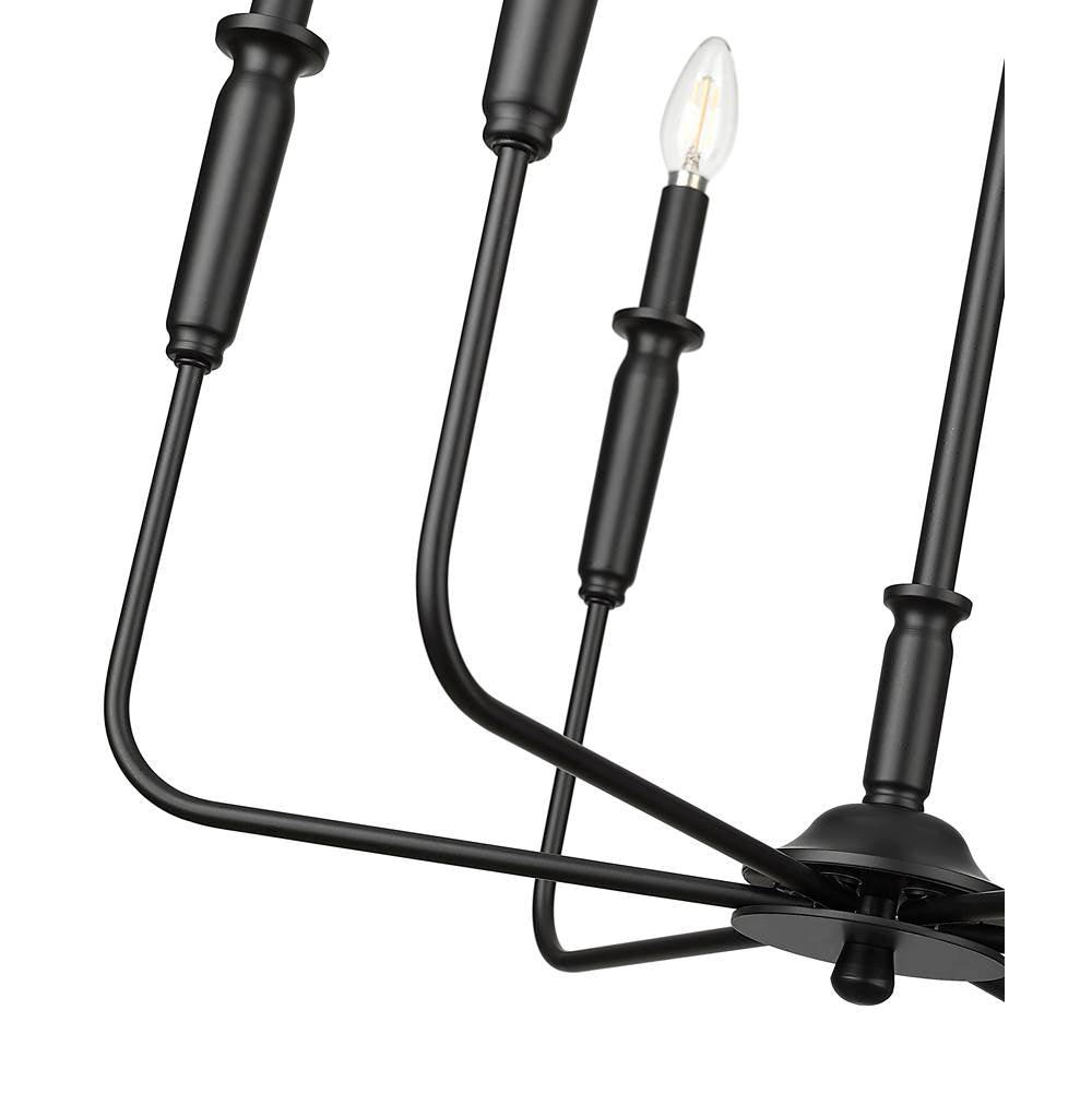 Millennium Lighting 29306-MB Matte Black Chandelier Ceiling Light Image 3