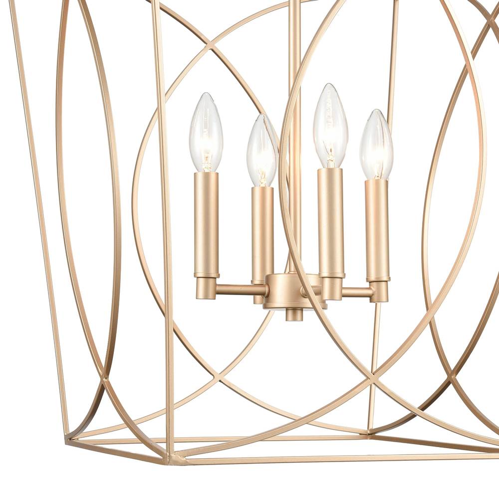 Millennium Lighting 4000-PMG Painted Modern Gold Pendant Light Image 2