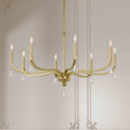 Millennium Lighting 220108-VB Vintage Brass Viremont 36'' Wide 8-light Chandelier Image 4