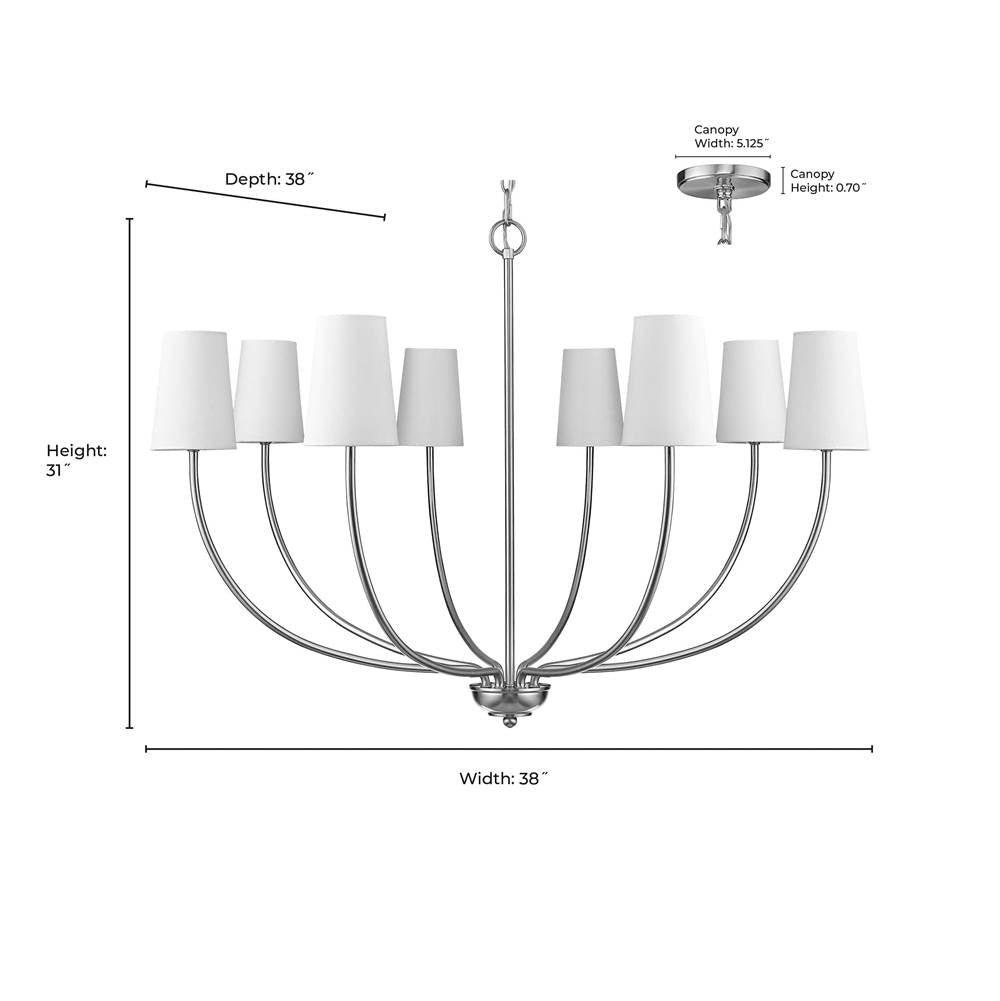 Millennium Lighting 29908-VB Vintage Brass Chandelier Ceiling Light Image 3