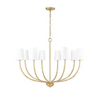 Millennium Lighting 29908-VB Vintage Brass Chandelier Ceiling Light Image 1