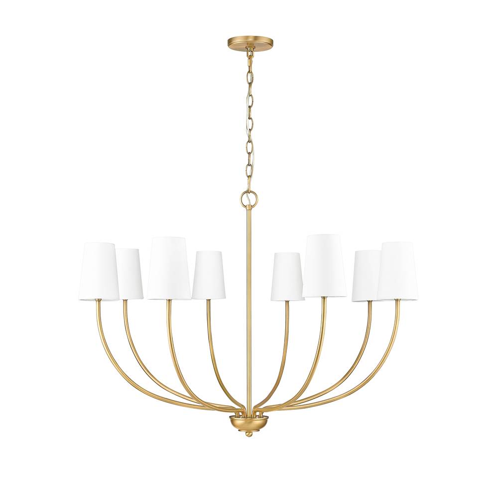 Millennium Lighting 29908-VB Vintage Brass Chandelier Ceiling Light Image 1