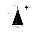 Millennium Lighting 86103-TBK Textured Black Outdoor Hanging Lantern Image 3